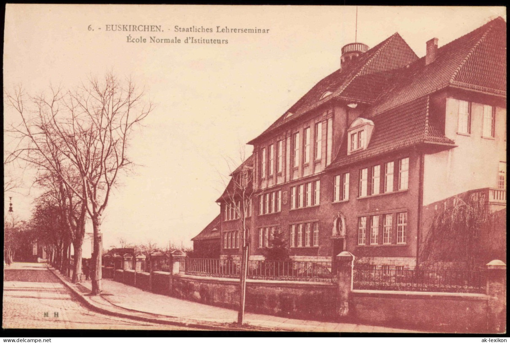 Ansichtskarte Euskirchen Straßenpartie Lehrerseminar 1923 - Euskirchen