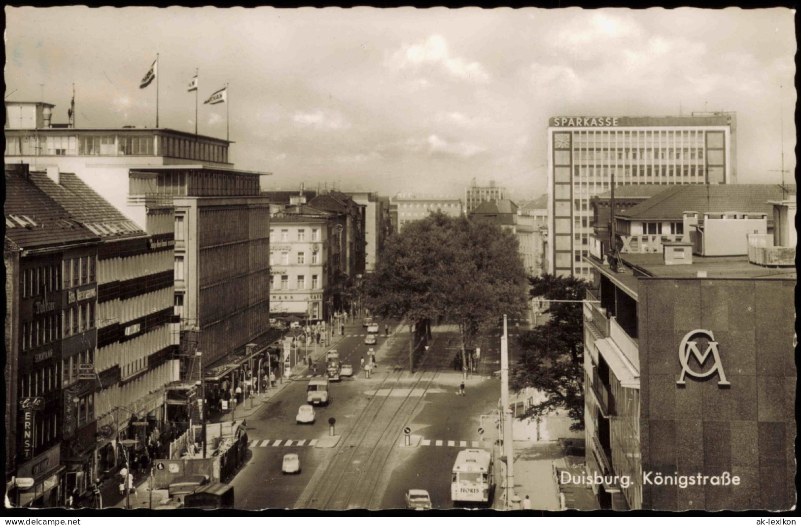 Ansichtskarte Duisburg Königstraße - Fotokarte 1963 - Duisburg