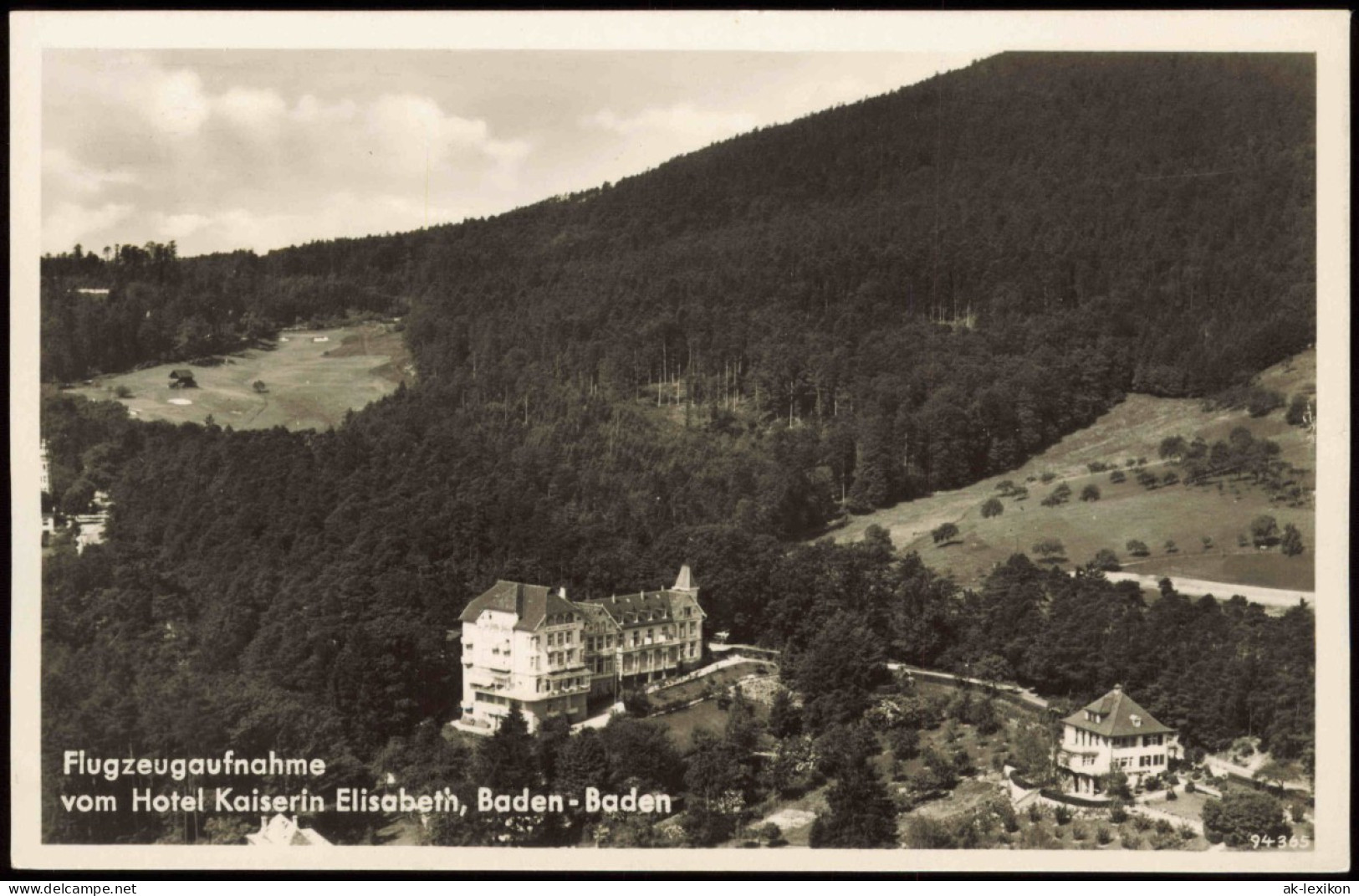 Ansichtskarte Baden-Baden Luftbild Vom Hotel Kaiserin Elisabeth 1932 - Baden-Baden