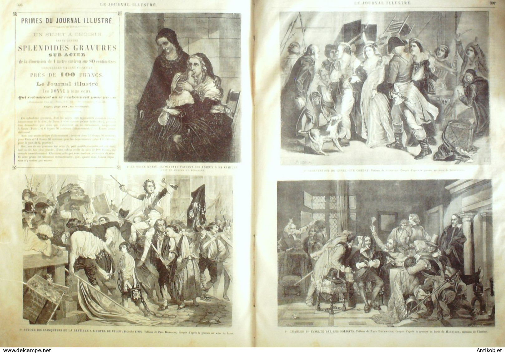 Le Journal Illustré 1865 N°96 Sables-d'Olonne (85) Escorte Asiatique De L'Empereur De Russie - 1850 - 1899