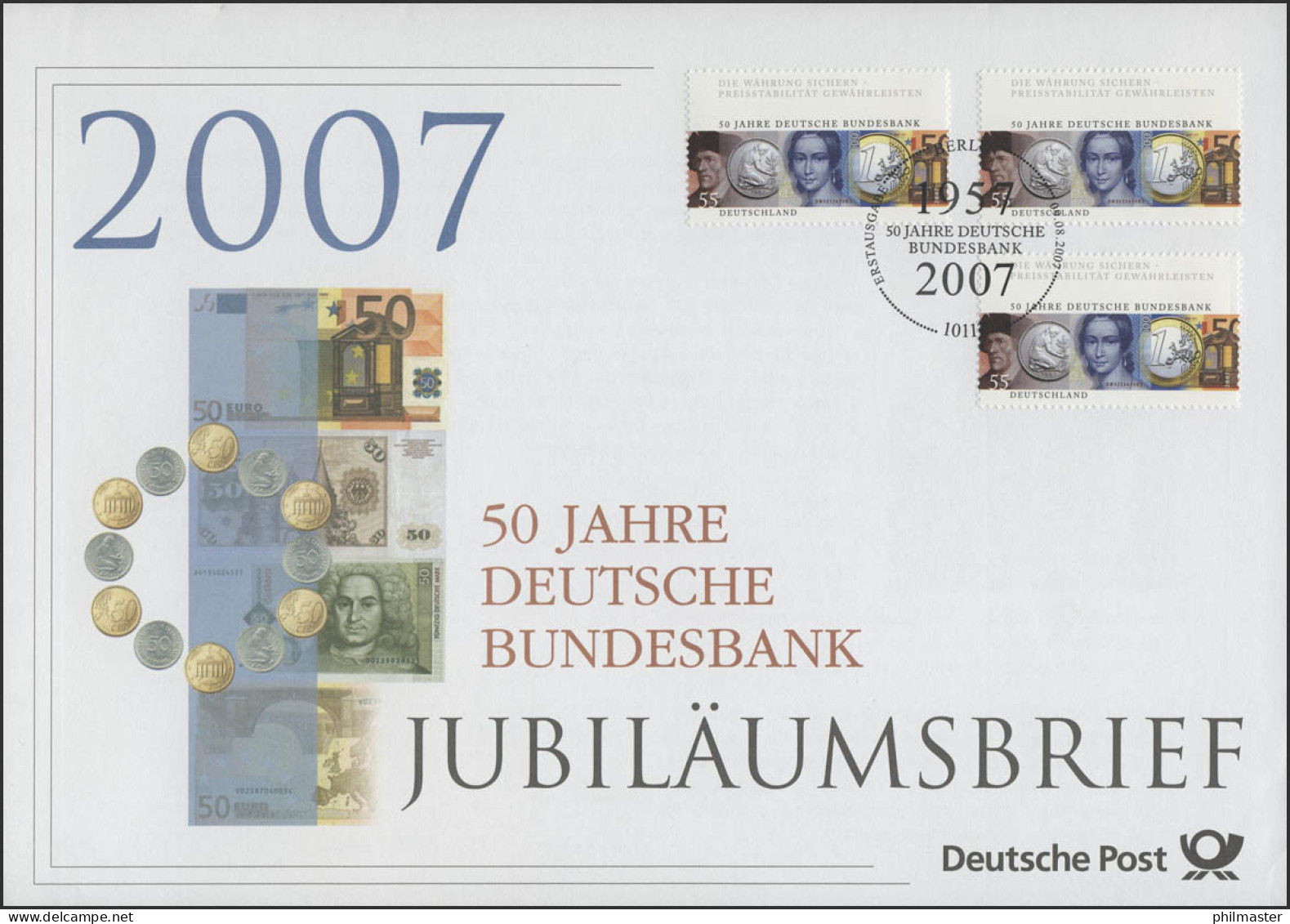 2618 Deutsche Bundesbank 2007 - Jubiläumsbrief - Otros & Sin Clasificación