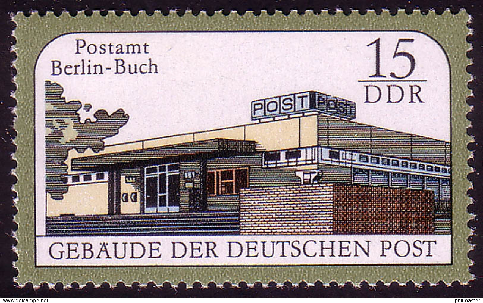 3145 Gebäude Der Deutschen Post 15 Pf ** - Nuevos