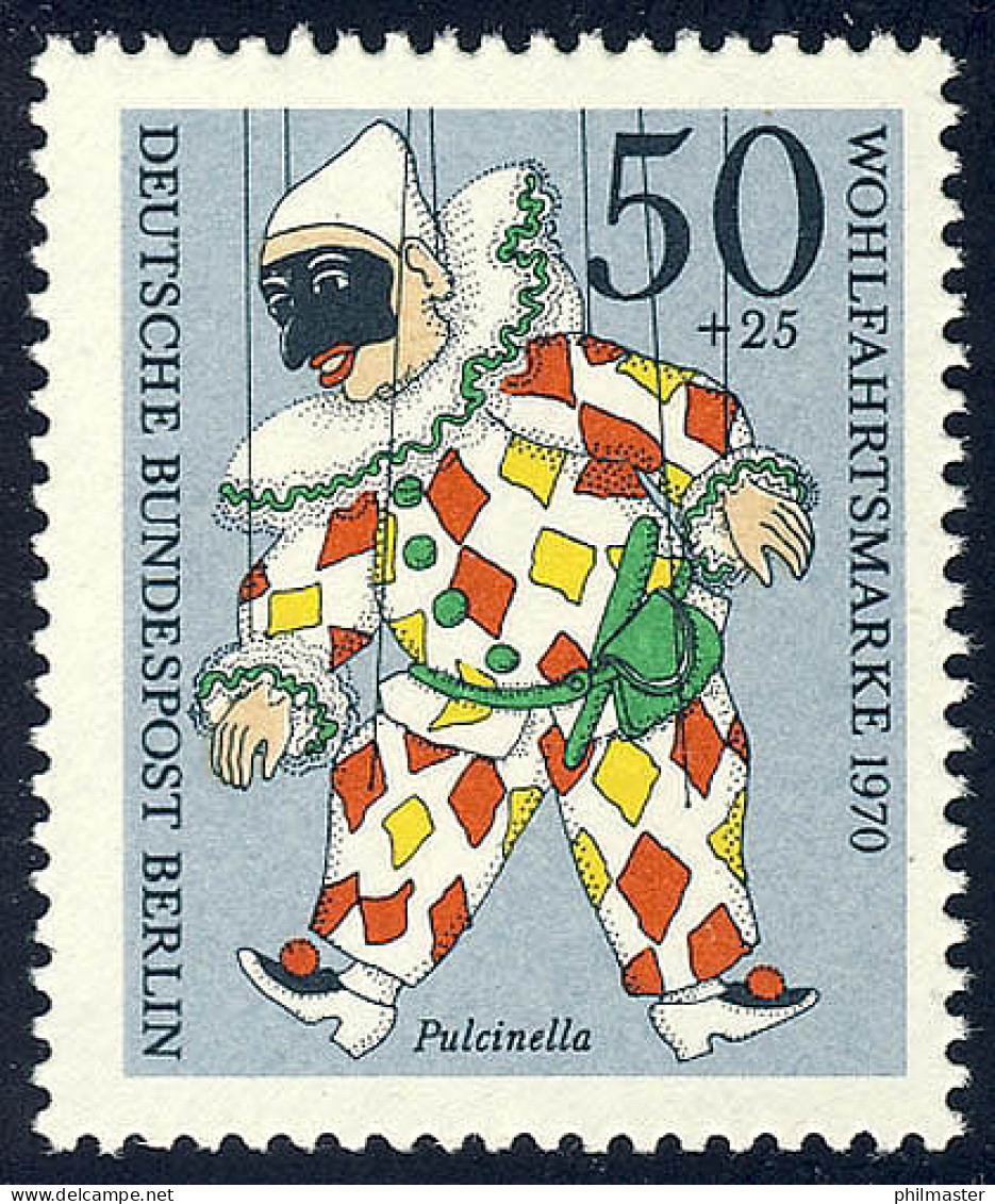 376 Marionetten 50+25 Pf Pulcinella ** - Ungebraucht