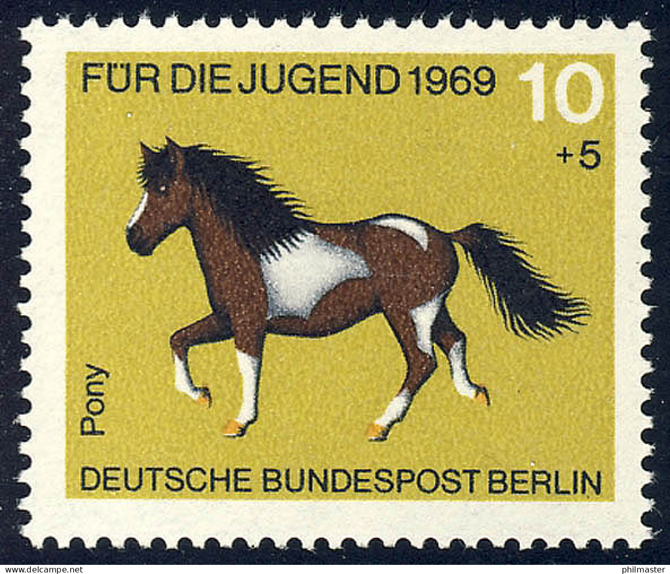 326 Pferde 10+5 Pf Pony ** - Unused Stamps