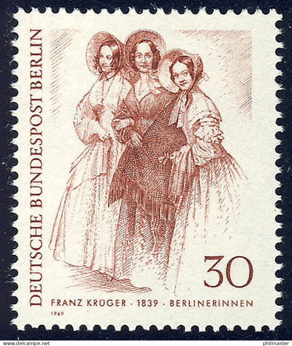 336 Berliner 30 Pf Berlinerinnen ** - Unused Stamps