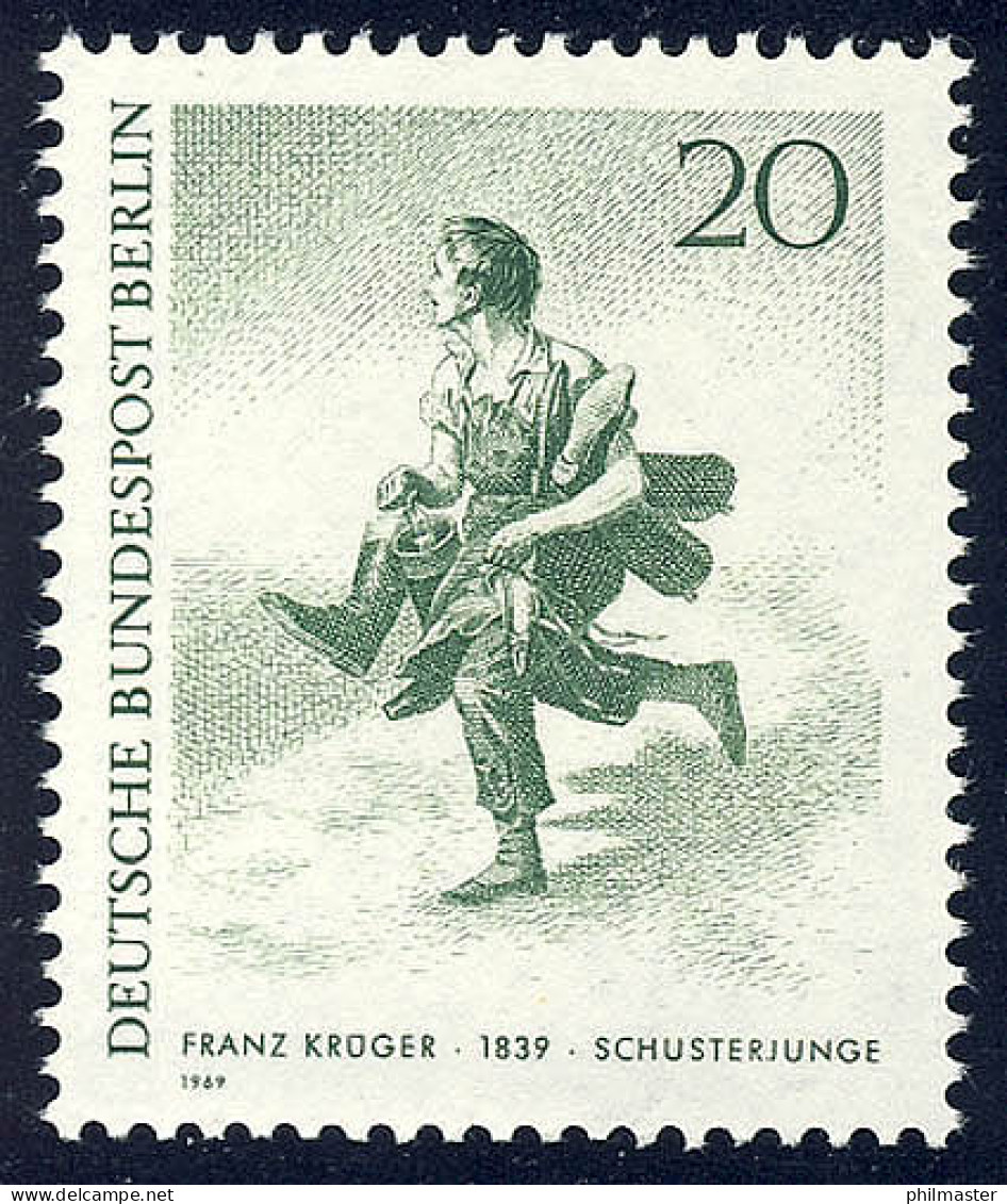 333 Berliner 20 Pf Schusterjunge ** - Unused Stamps
