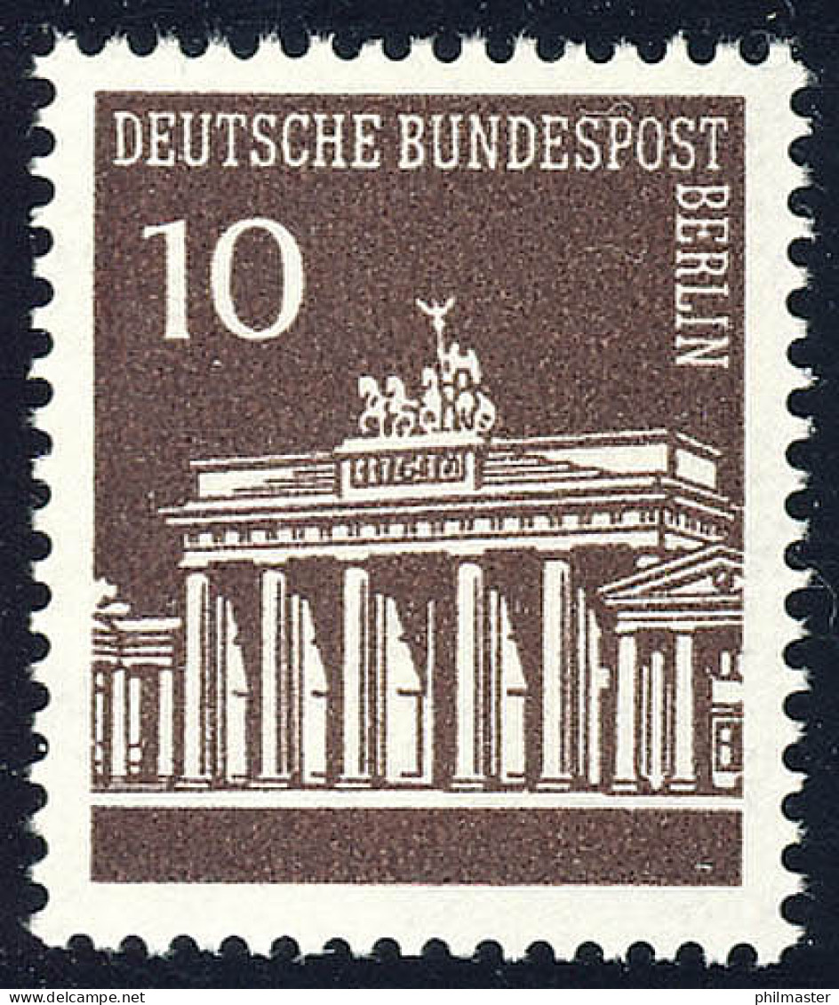 286 Brandenburger Tor 10 Pf ** - Ongebruikt