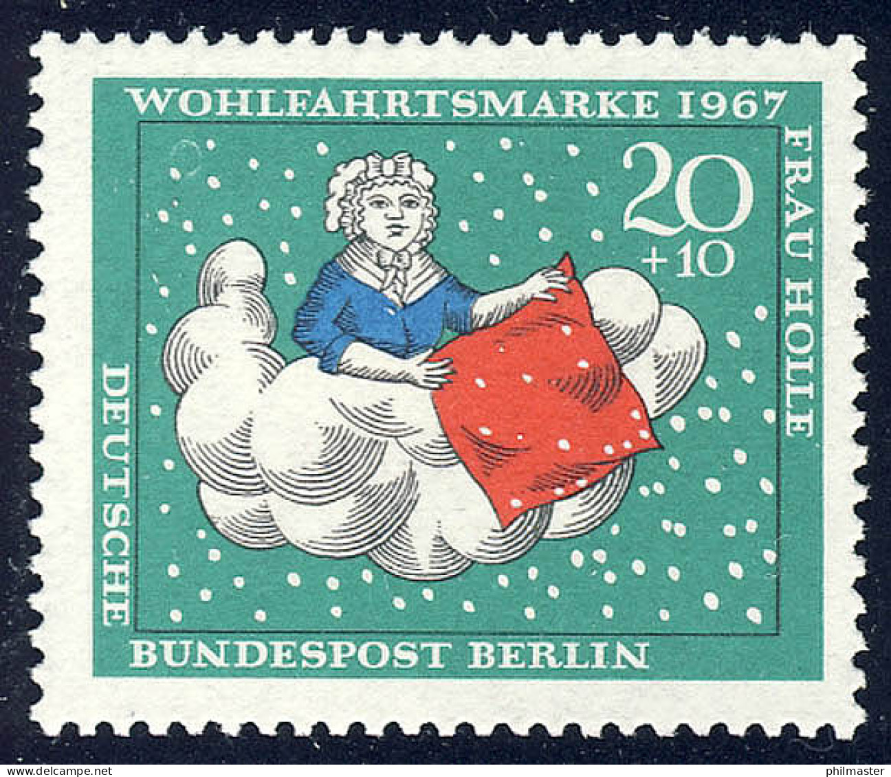 311 Brüder Grimm Frau Holle 20+10 Pf ** - Unused Stamps