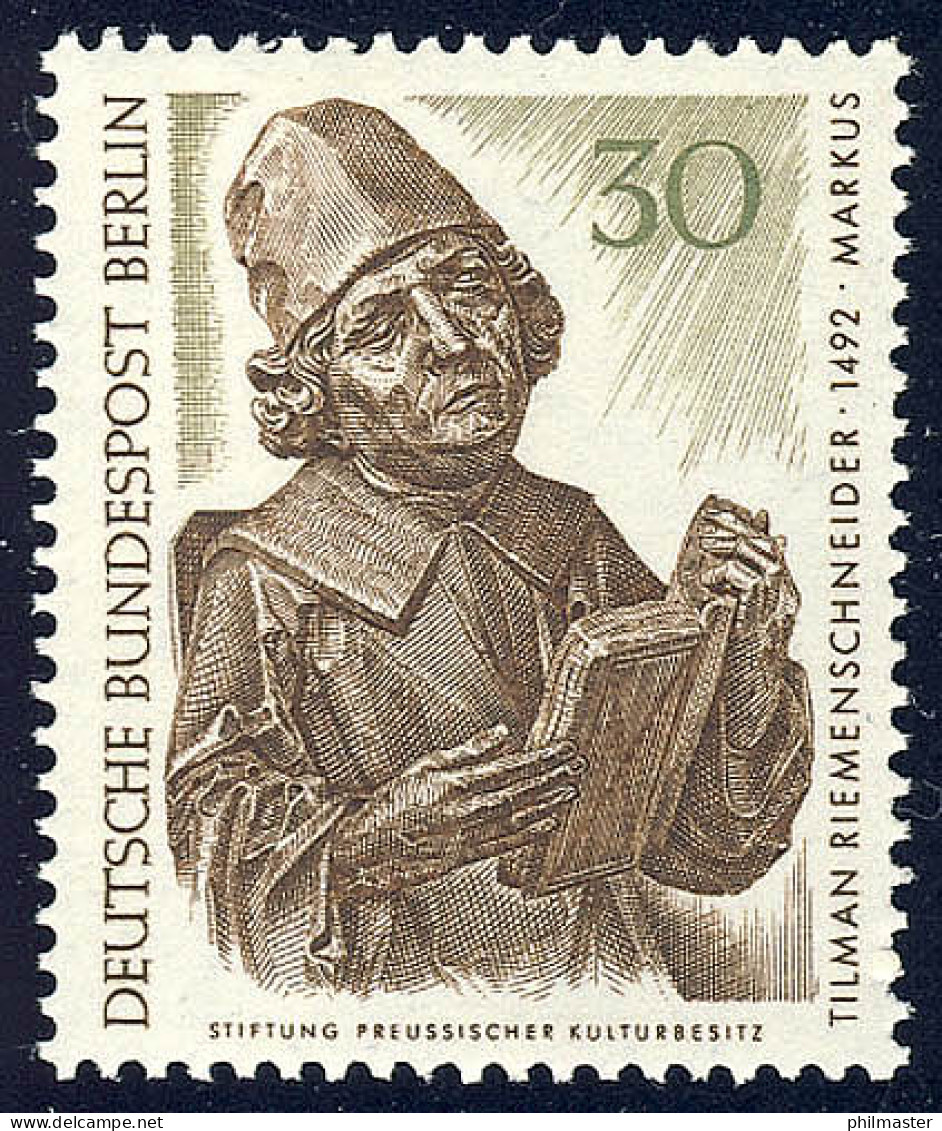 305 Kunstschätze 30 Pf Riemenschneider ** - Unused Stamps