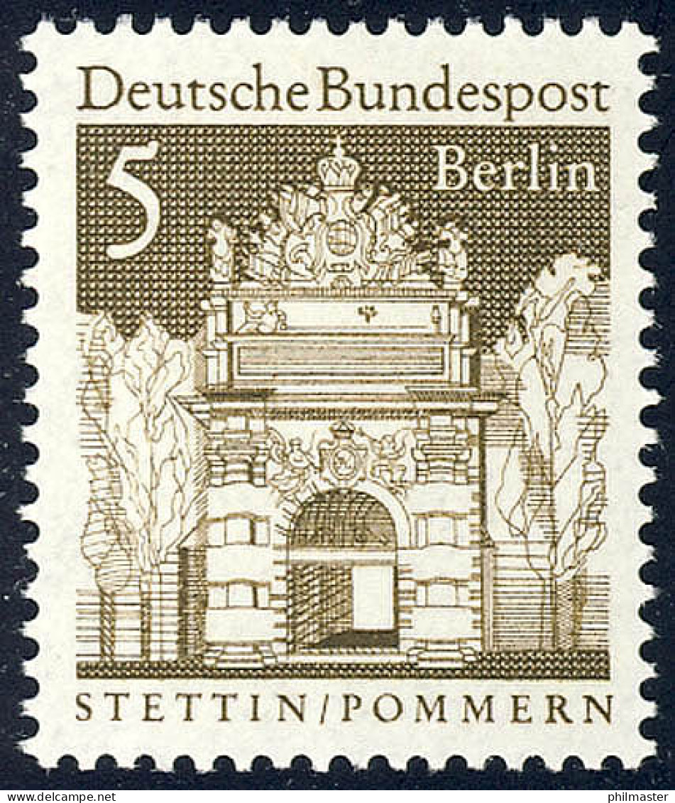 270 Deutsche Bauwerke 5 Pf Berliner Tor ** - Unused Stamps