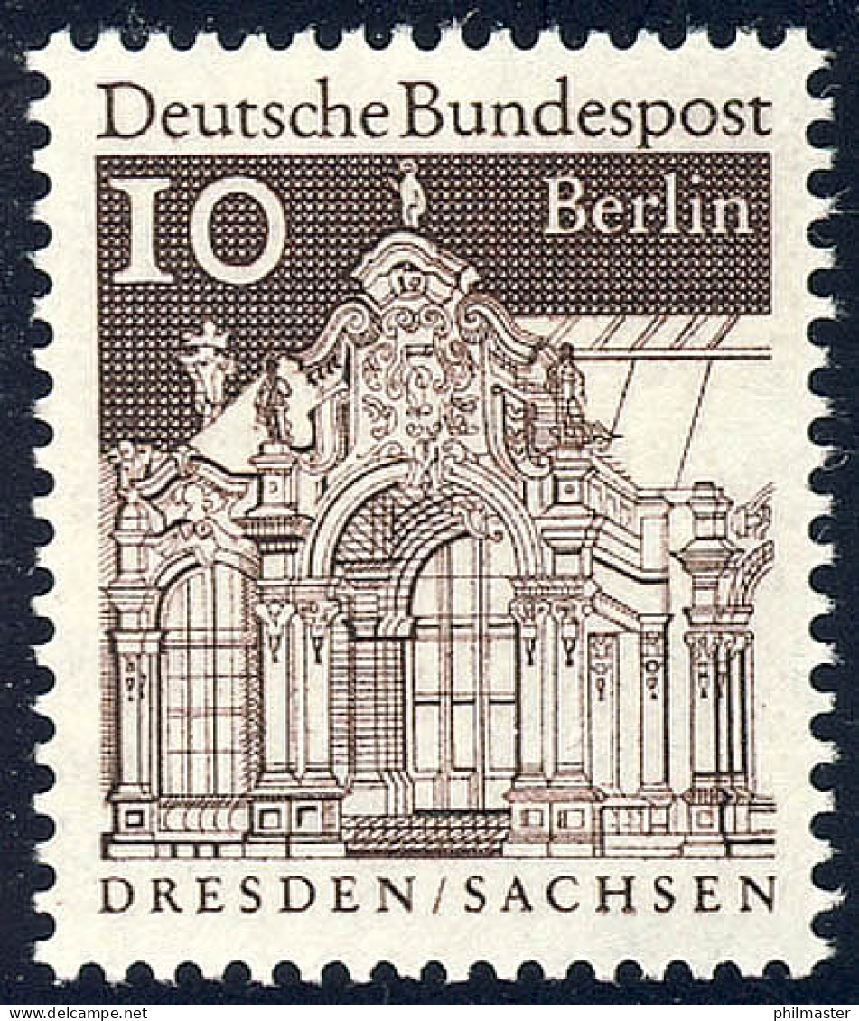 272 Deutsche Bauwerke 10 Pf Wallpavillon ** - Unused Stamps