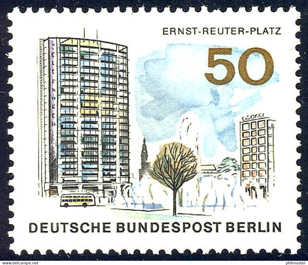 259 Das Neue Berlin 50 Pf Ernst-Reuter-Platz** - Unused Stamps