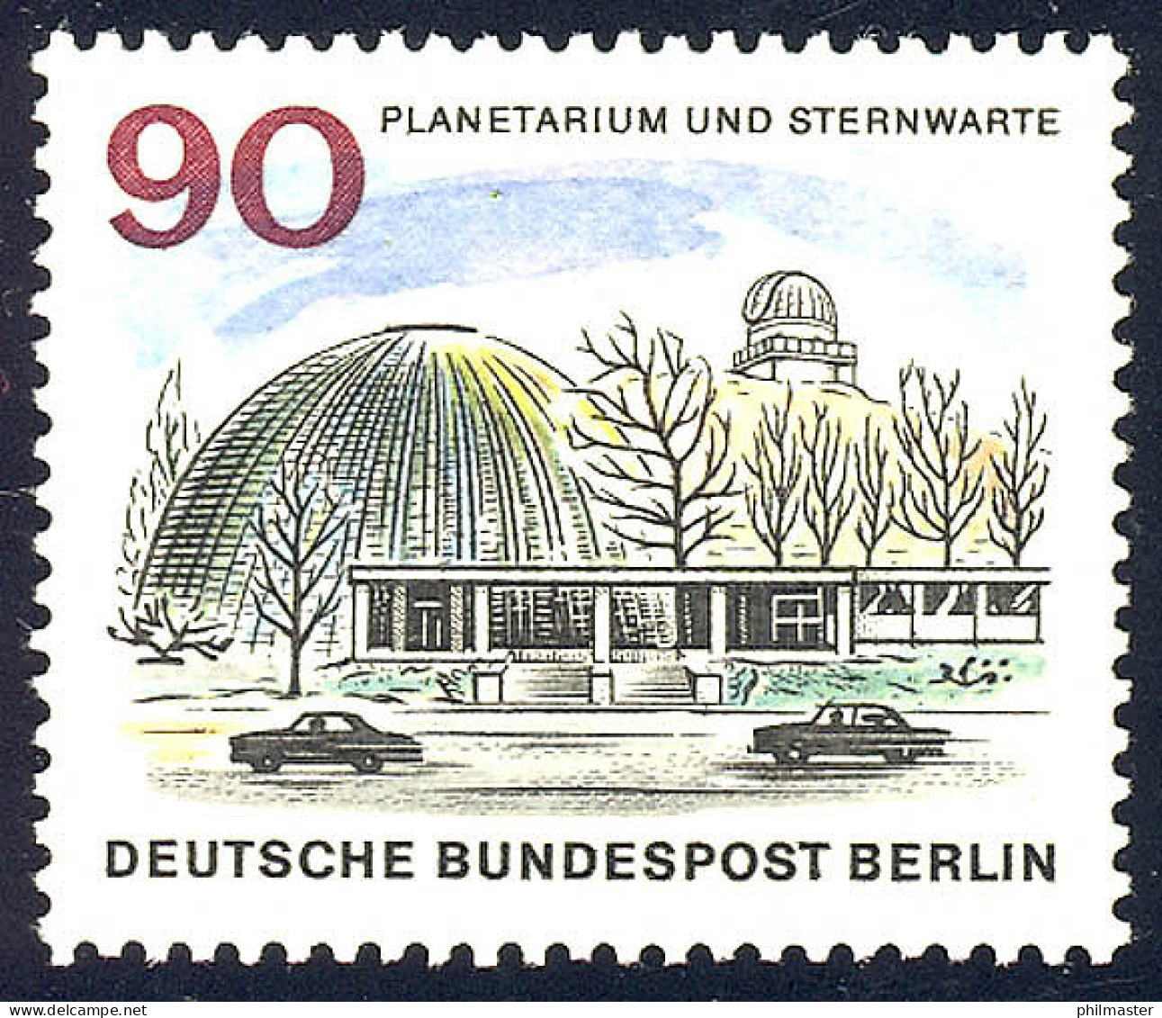 263 Das Neue Berlin 90 Pf Planetarium ** - Unused Stamps