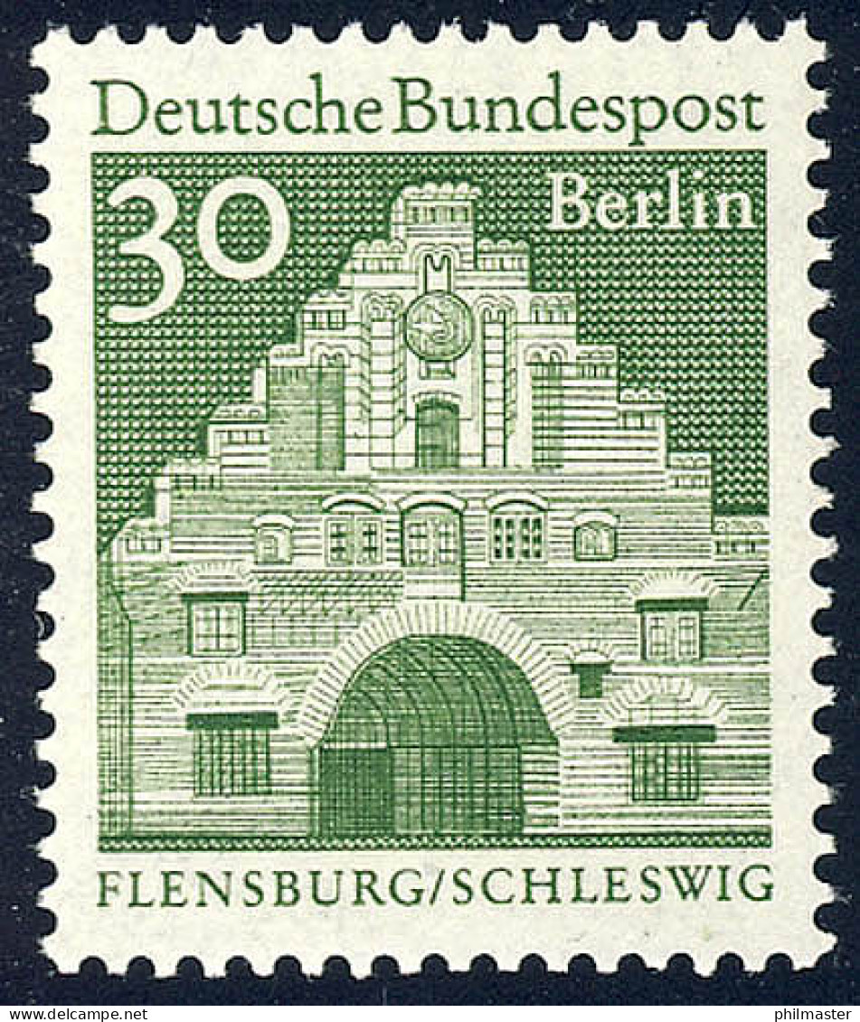 274 Deutsche Bauwerke 30 Pf Nordentor Grün ** - Unused Stamps