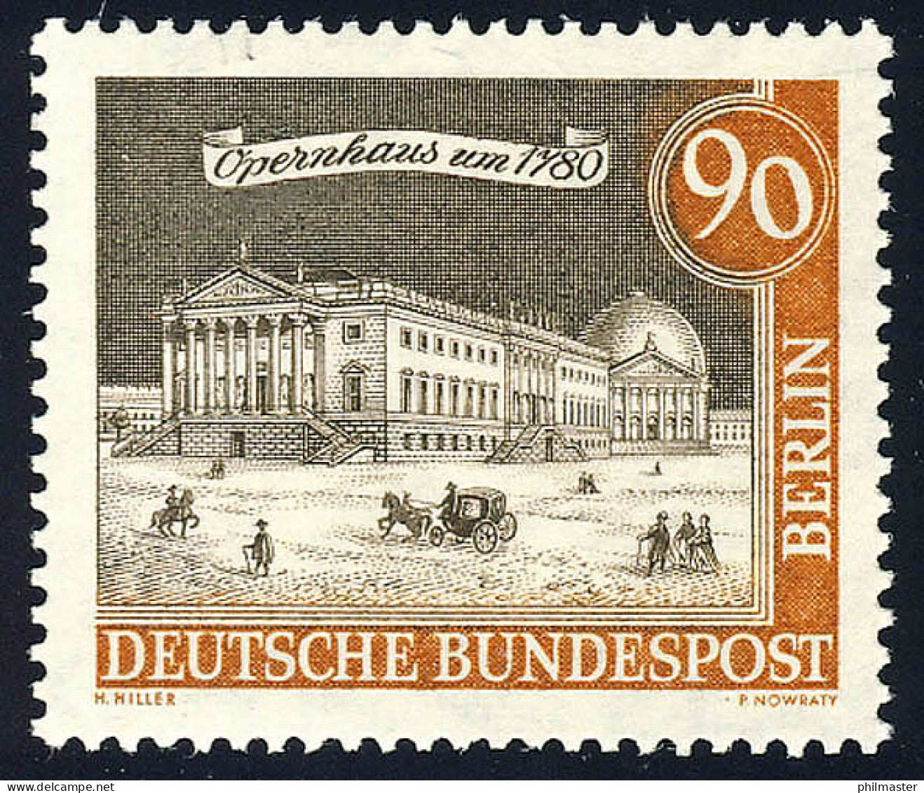 228 Alt-Berlin 90 Pf Opernhaus ** - Ongebruikt