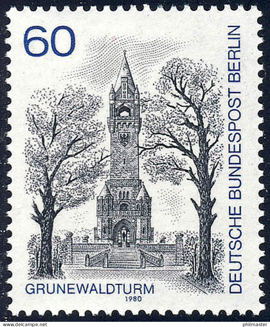 636 Ansichten 60 Pf Grunewaldturm ** - Neufs