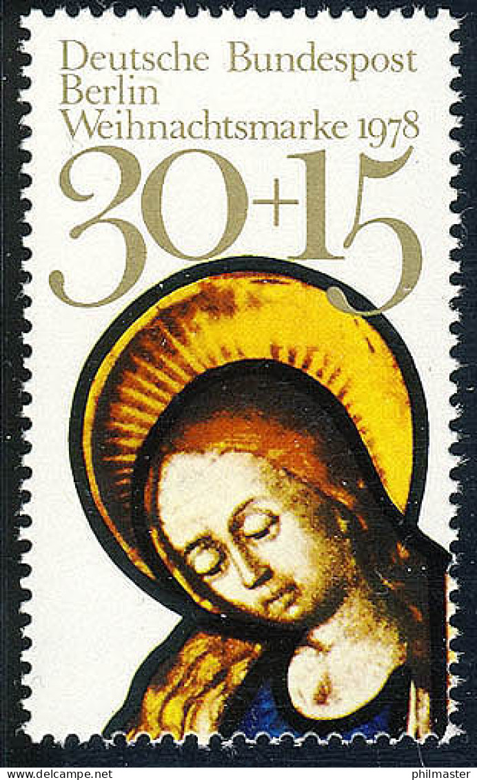 581 Weihnachten 30+15 Pf Aus Block 7, Maria ** - Unused Stamps