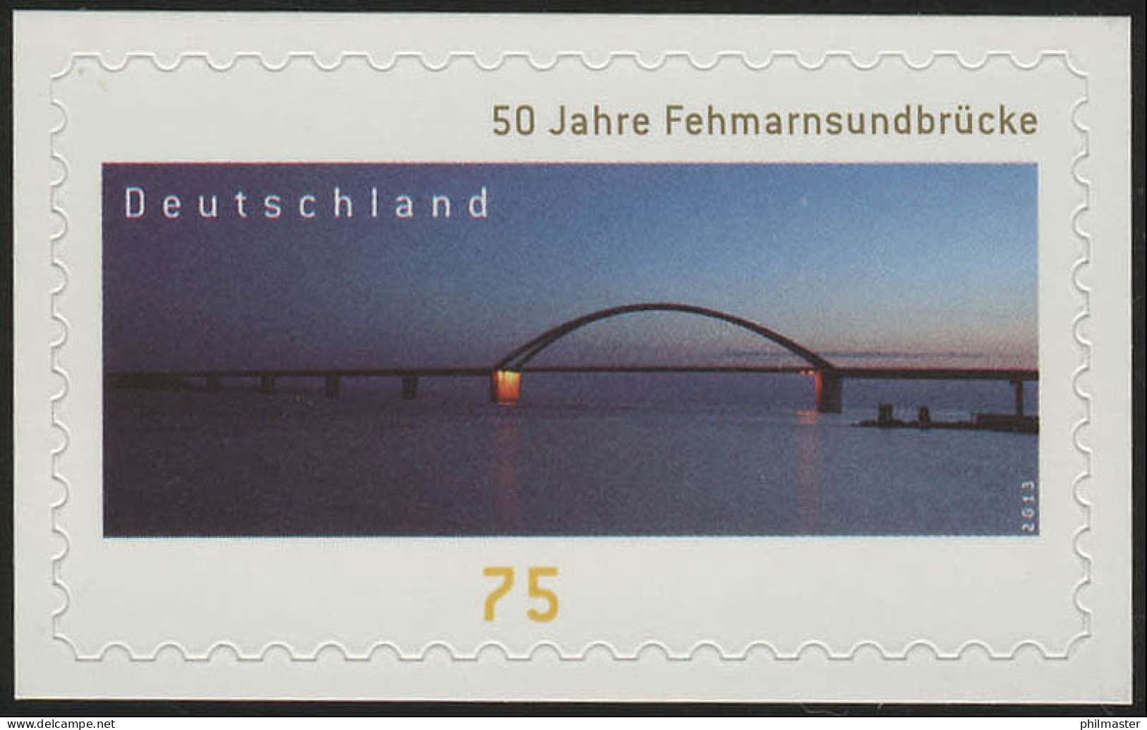 3003 Fehmarnsundbrücke, SELBSTKLEBEND, Auf Neutraler Folie, ** - Ungebraucht