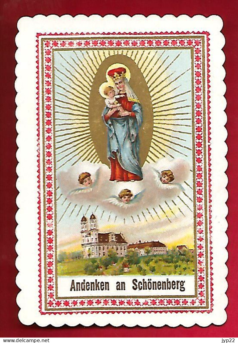 Image Pieuse Ciselée Andenken An Schönenberg Souvenir De Schönenberg - En Allemand - Allemagne - Images Religieuses