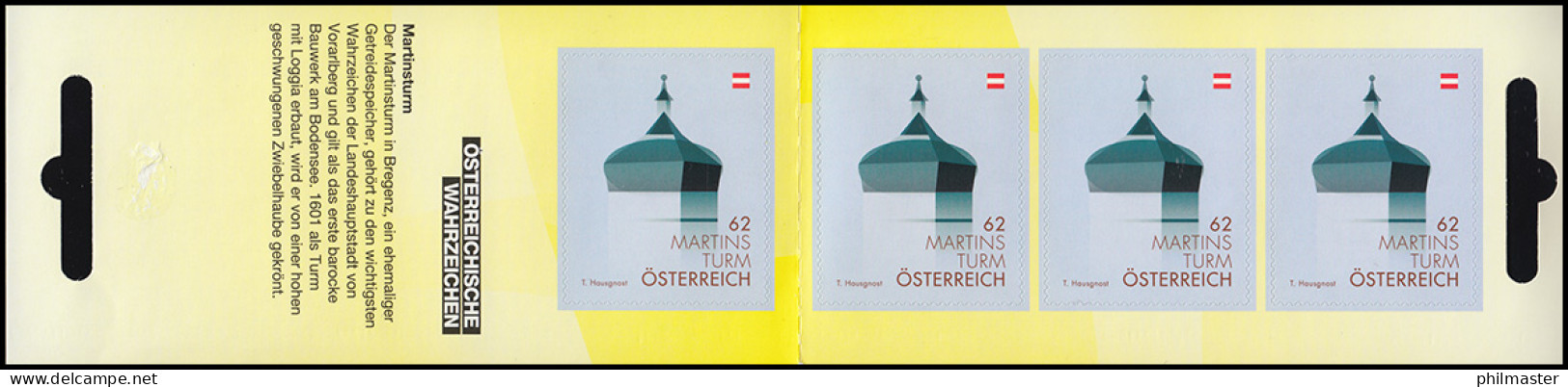 Österreich MH 0-22y Wahrzeichen Martinstum Bregenz, Postfrisch ** - Markenheftchen