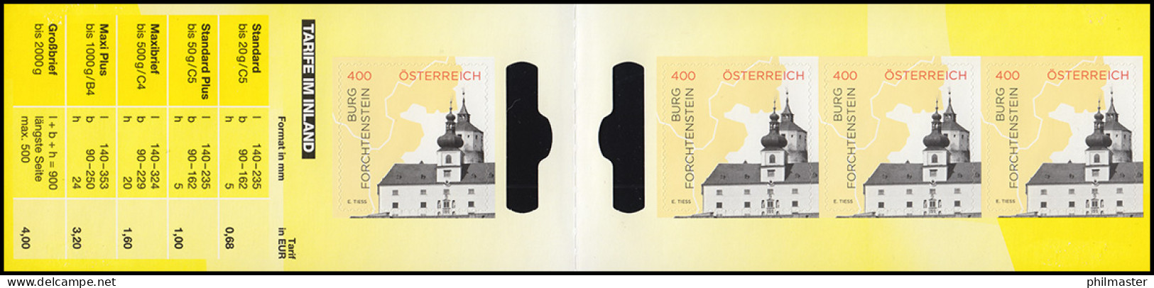 Österreich MH 0-36 Impressionen Burg Forchtenstein, Postfrisch ** - Booklets