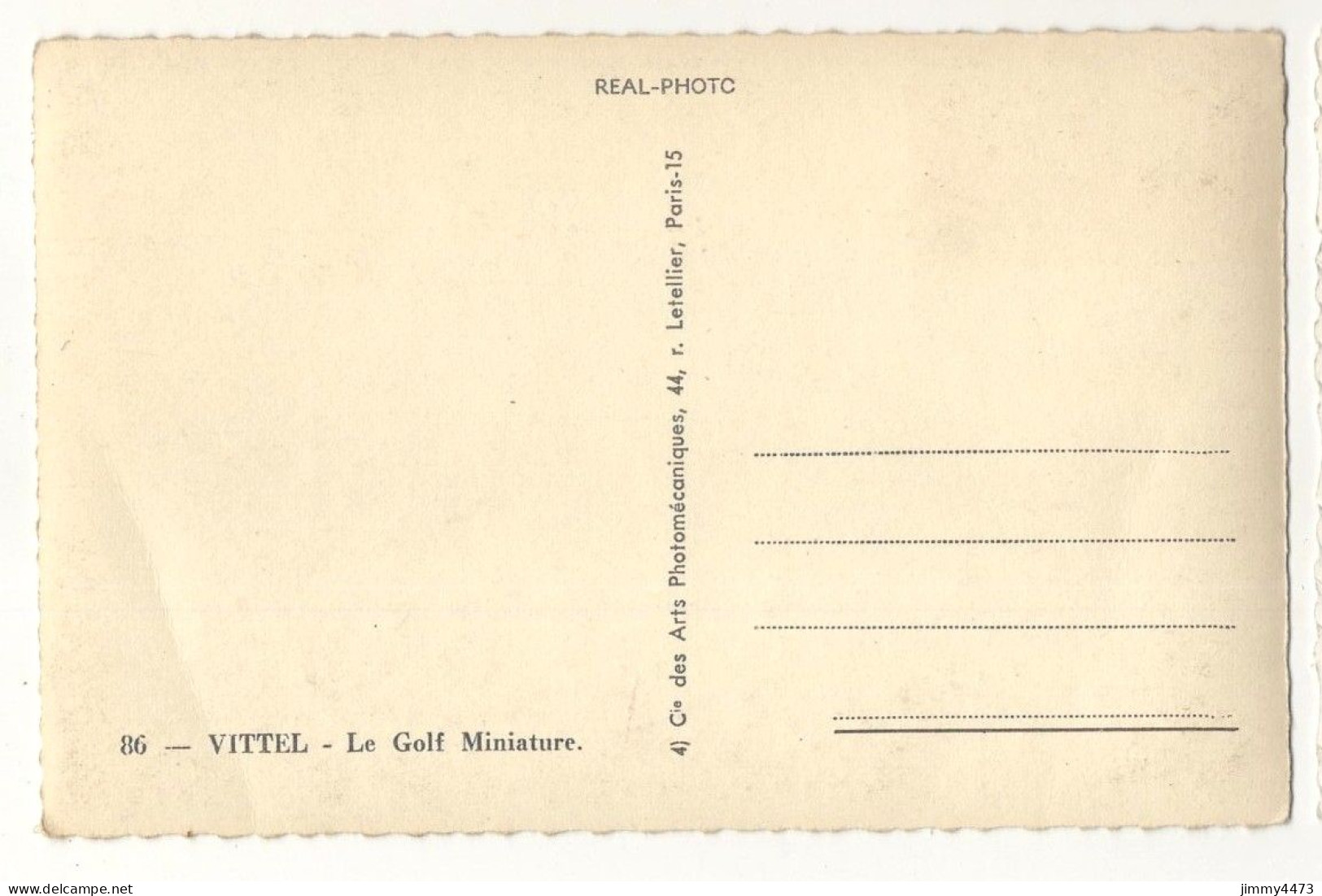 CPSM - VITTEL - Le Golf Miniature ( Bien Animé ) - N° 86 -  Edit. REAL-PHOTO C A P  Paris - Vittel