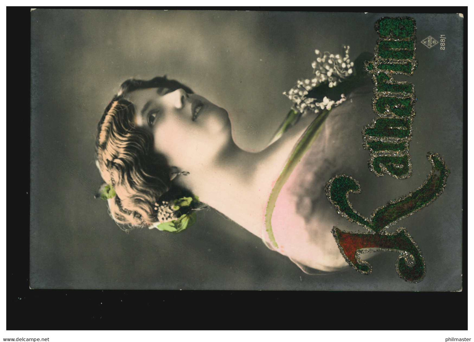 Ansichtskarte Vornamen: Katharina, Frauenbildnis, 25.11.1914 - Prénoms