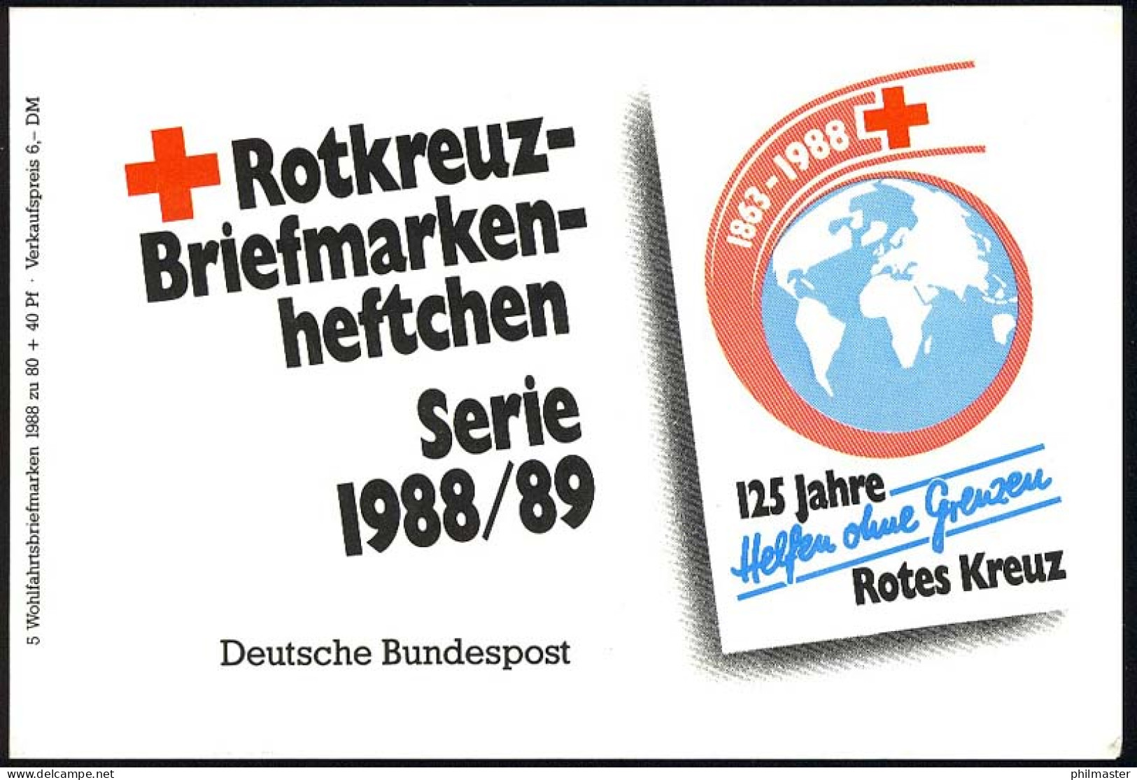 DRK/Wofa 1988/89 Gold & Silber - Blütenstrauß 80 Pf, 5x1386, Postfrisch - Autres & Non Classés