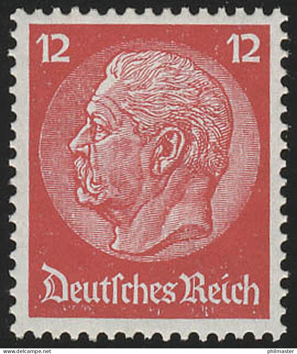 519X Hindenburg-Medaillon 12 Pf ** - Unused Stamps