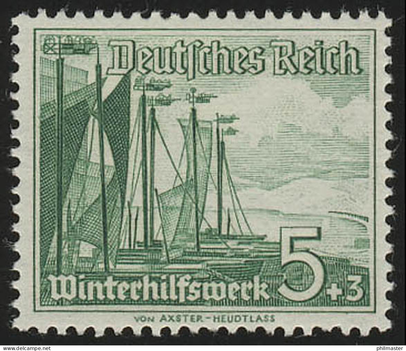 653 Winterhilfswerk Schiffe 5+3 Pf  ** - Unused Stamps