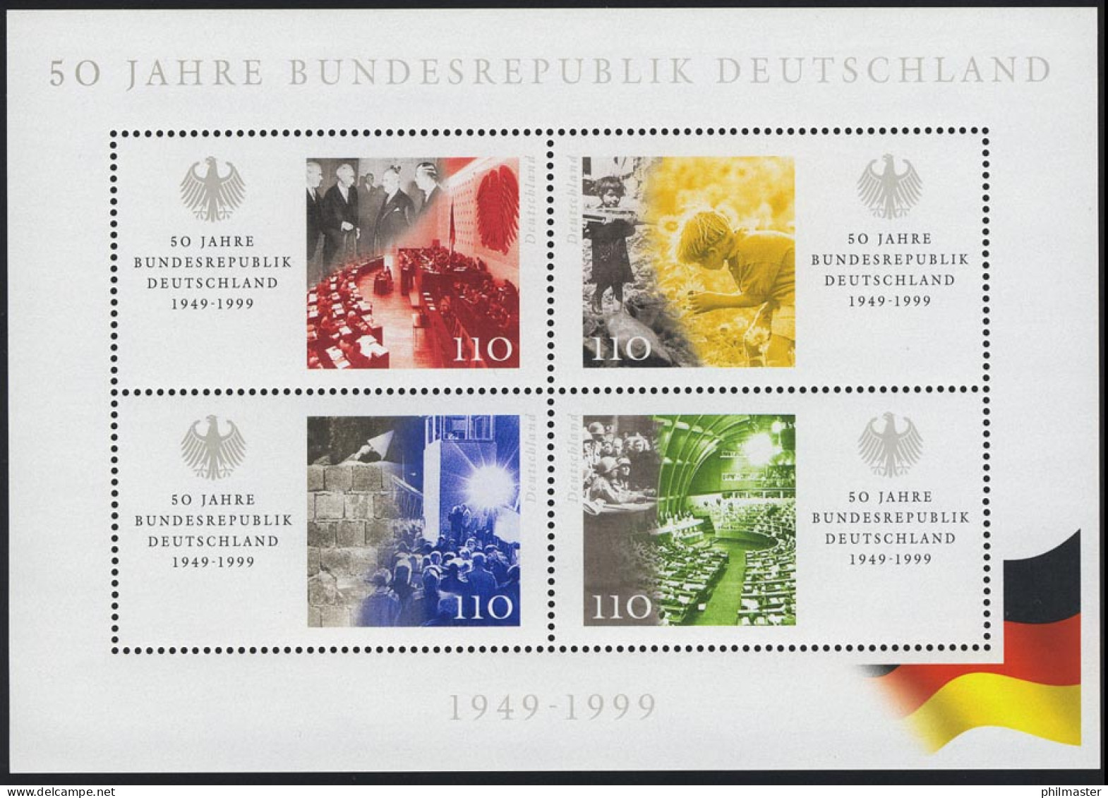 Block 49 50 Jahre Bundesrepublik, Postfrisch - Neufs