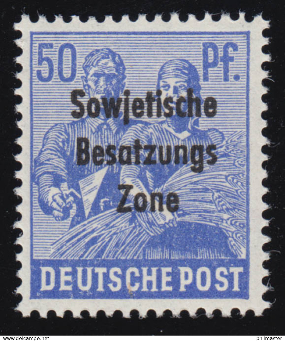 SBZ 194 SBZ-Aufdruck 50 Pf. Maurer Und Bäuerin, ** - Mint