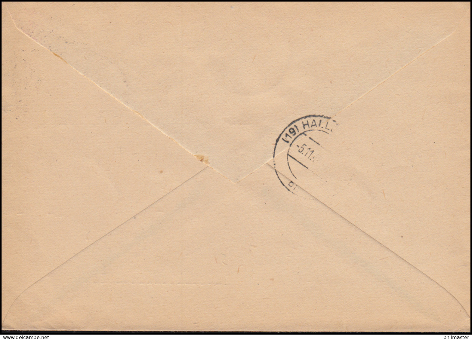 182+193 SBZ-Aufdrucke In MiF Auf R-Brief Mit Not-R-Zettel ERFURT 1 - 3.11.1948 - Sonstige & Ohne Zuordnung