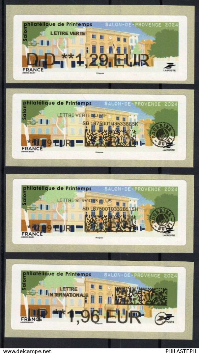 2024 -  Vignettes LISA 20G- Lettre Verte / Lettre Suivie / Lettre Services Plus / International -  Salon-de-Provence - Unused Stamps