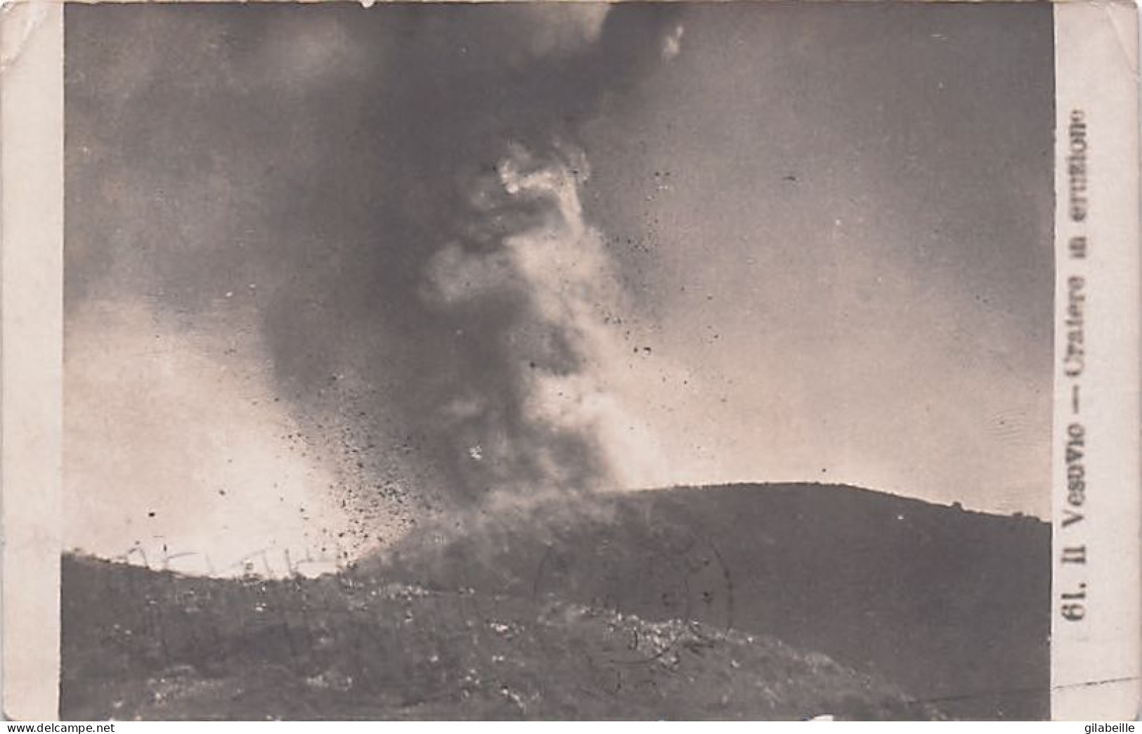 Il VESUVIO   Cratere In Eruzione - 1907 - Napoli