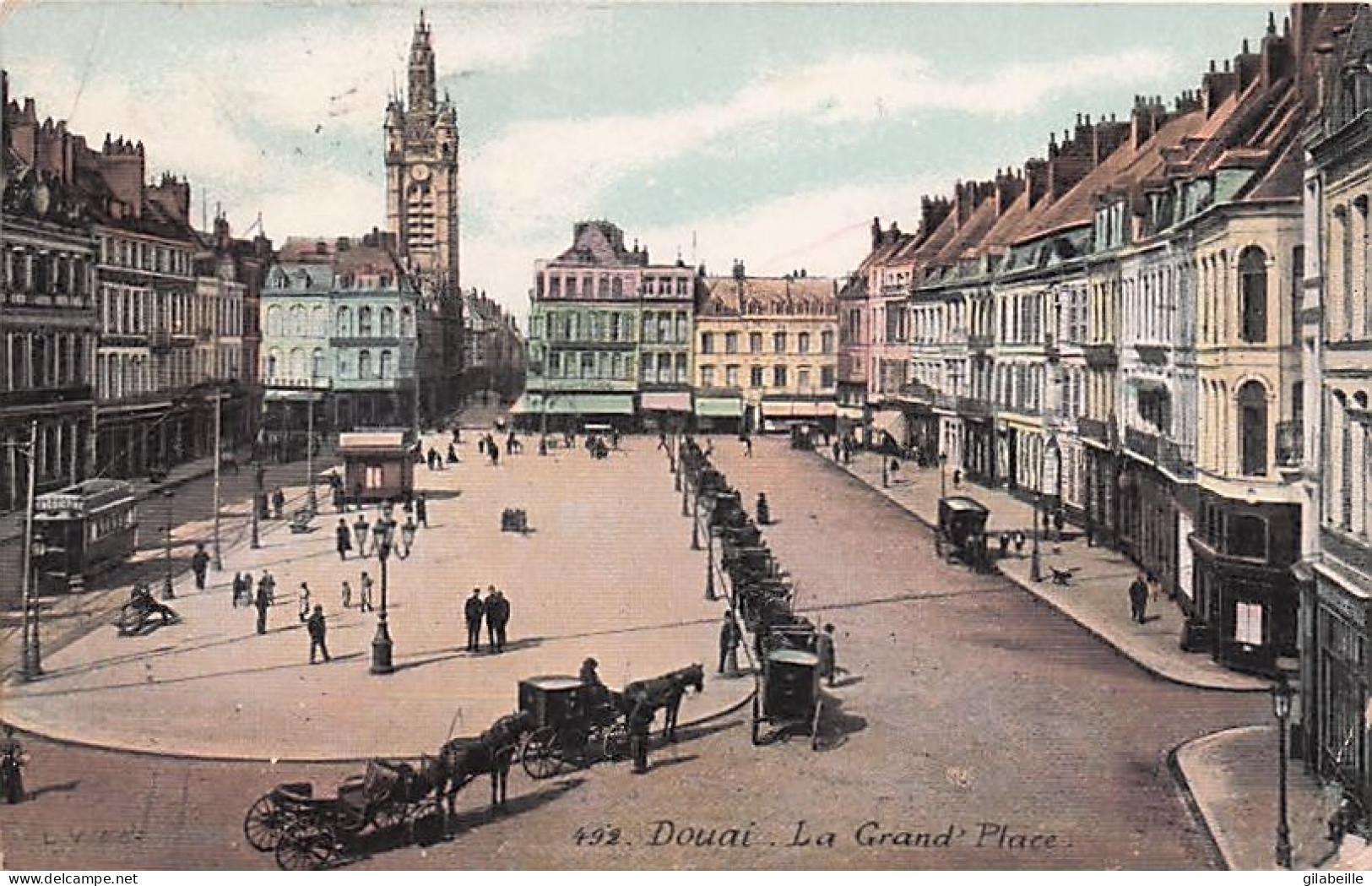 59 - DOUAI -  La Grand'place - 1907 - Douai