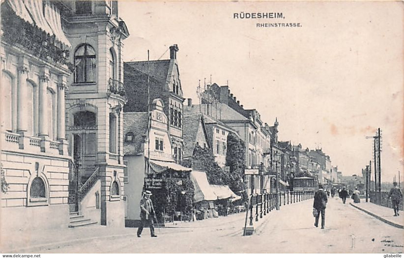 RUDESHEIM  - Rheinstrasse - 1908 - Ruedesheim A. Rh.