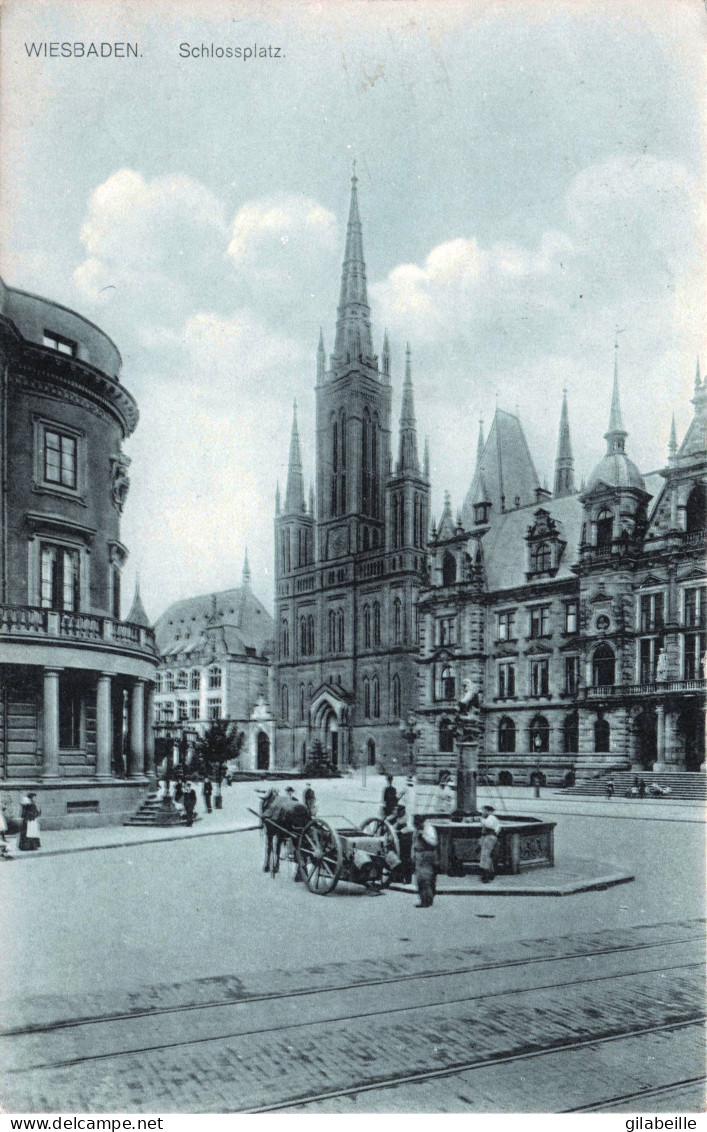  WIESBADEN - Schlossplatz - 1912 - Wiesbaden
