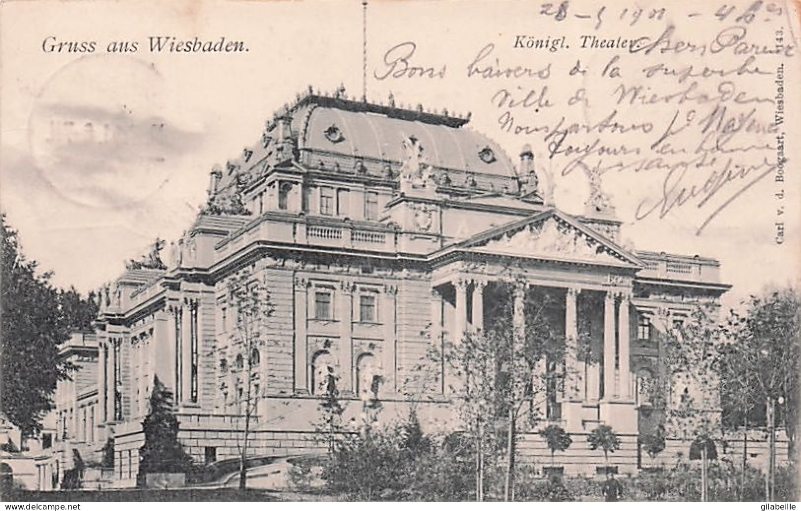 WIESBADEN -  Konigl . Theater - 1901 - Wiesbaden
