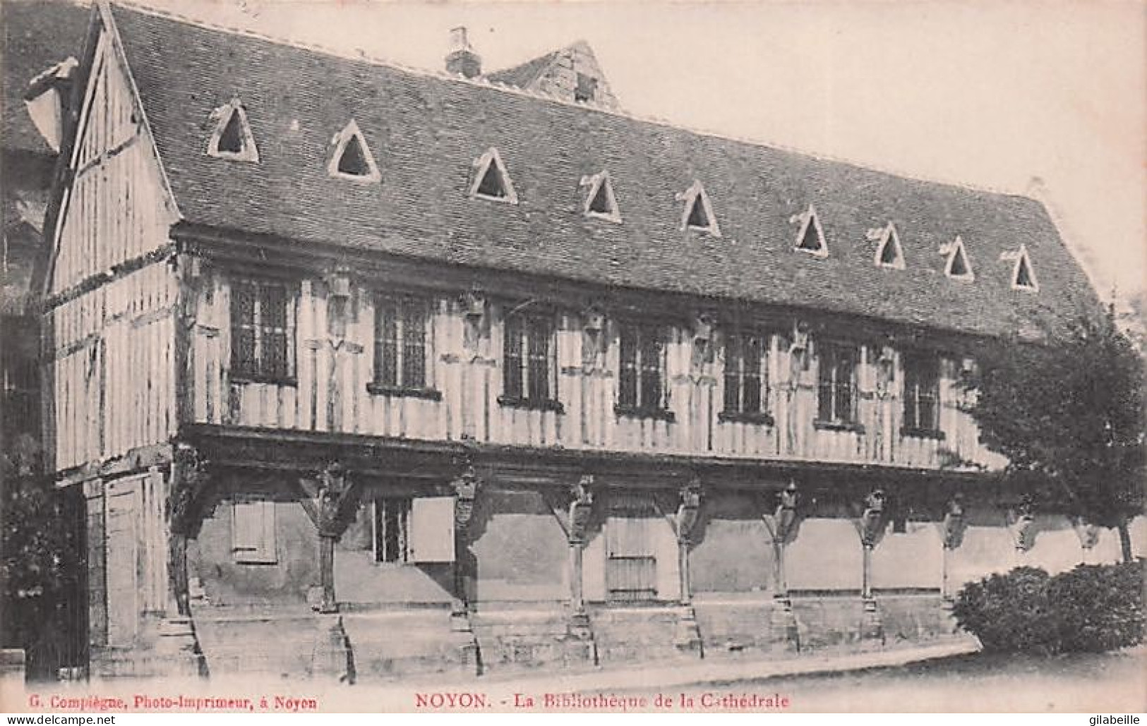 60 - NOYON - La Biblioteque De La Cathedrale - 1913 - Noyon