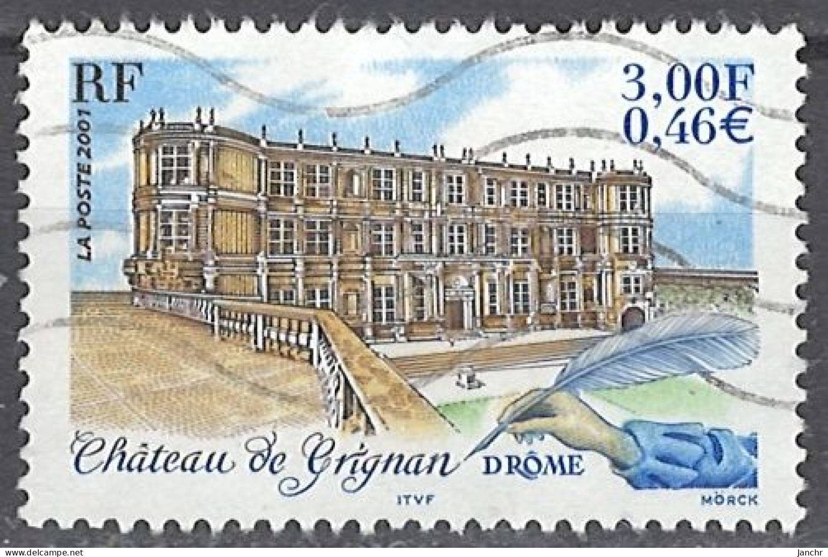 France Frankreich 2001. Mi.Nr. 3555, Used O - Oblitérés