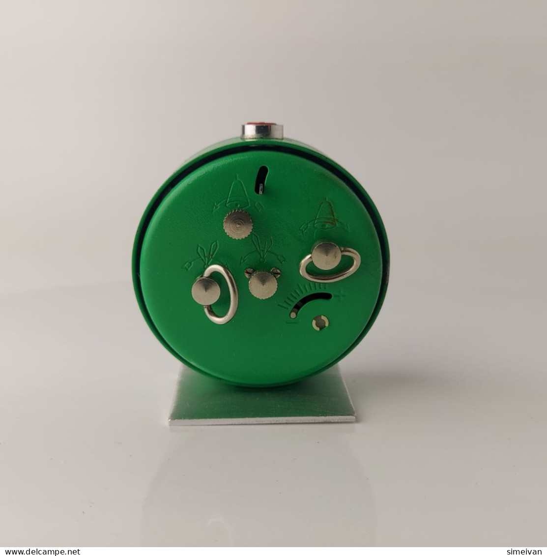 Vintage Mechanical Alarm Clock Slava 11 Jewels Russian Russia Soviet USSR  #5558 - Sveglie