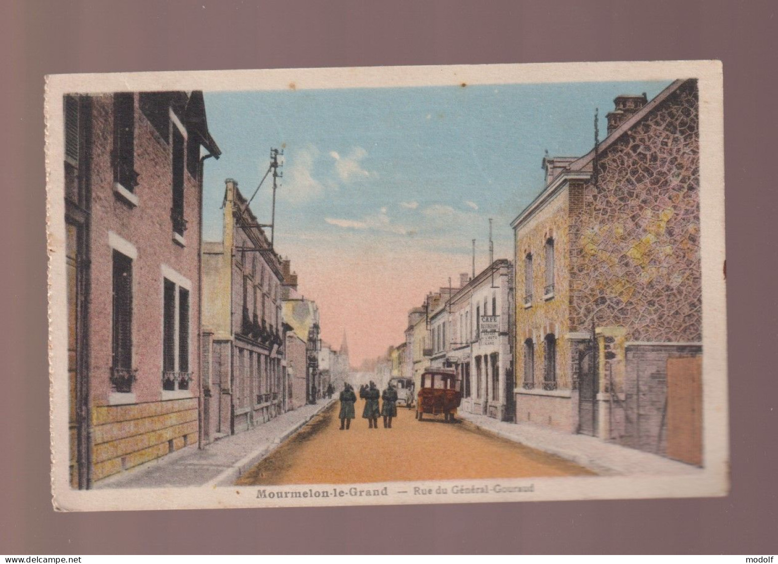 CPA - 51 - Mourmelon-le-Grand - Rue Du Général-Gouraud - Animée - Colorisée - Circulée En 1933 - Mourmelon Le Grand