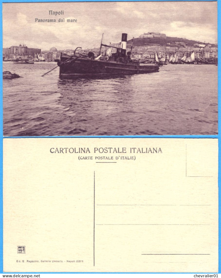 CPA-bateaux_remorqueurs_01_tuck Boat_napoli Panorama Del Mare_naples-Italie - Sleepboten