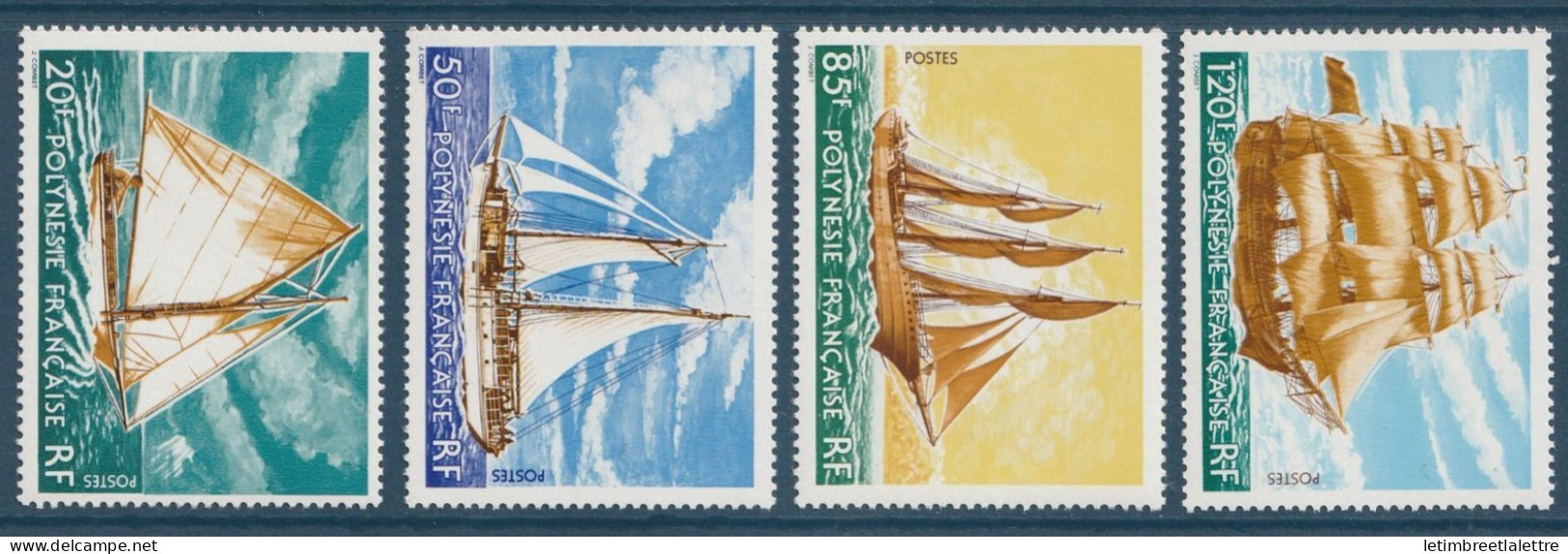 Polynésie - YT N° 115 à 118 ** - Neuf Sans Charnière - 1977 - Nuevos