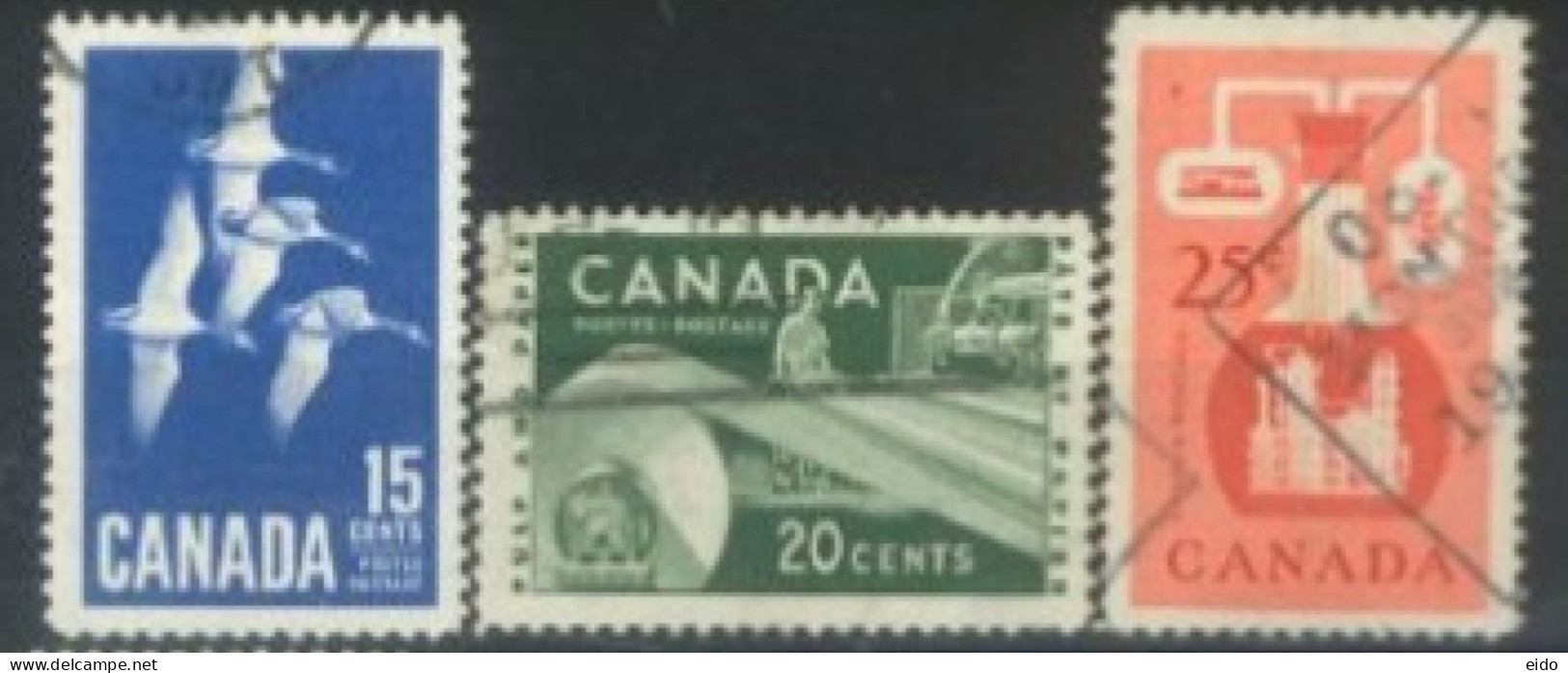 CANADA -  STAMPS SET OF 3, USED. - Gebraucht