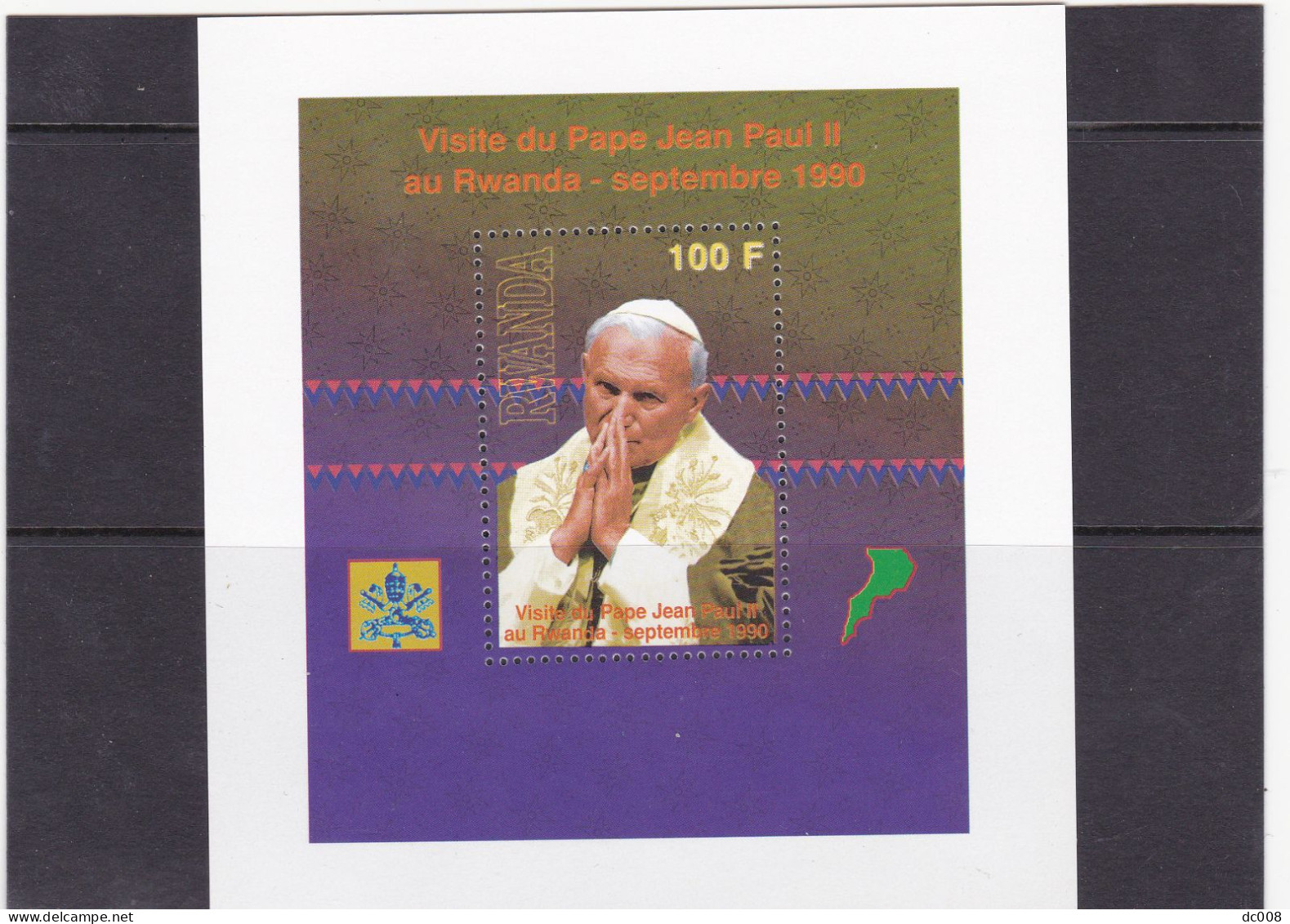Rwanda COB BL107 - Visite Du Pape Jean-Paul II / Bezoek Van Paus Johannes Paulus II- MNH-postfris-neuf - Nuevos
