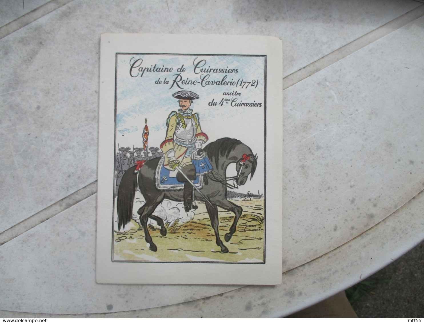 4 EME REGIMENT CUIRASSIERS FETE SAINT GEORGES PROGRAMME 1958 - Documentos