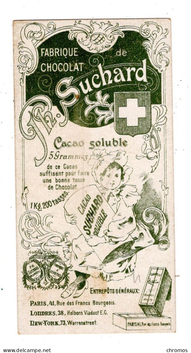 Chromo Chocolat Suchard S 63 / H, Serie Coléoptères, Scarabées, Käfer - Suchard