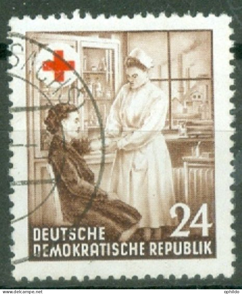 DDR   Yvert  136  Ob  TB  Croix Rouge  - Used Stamps
